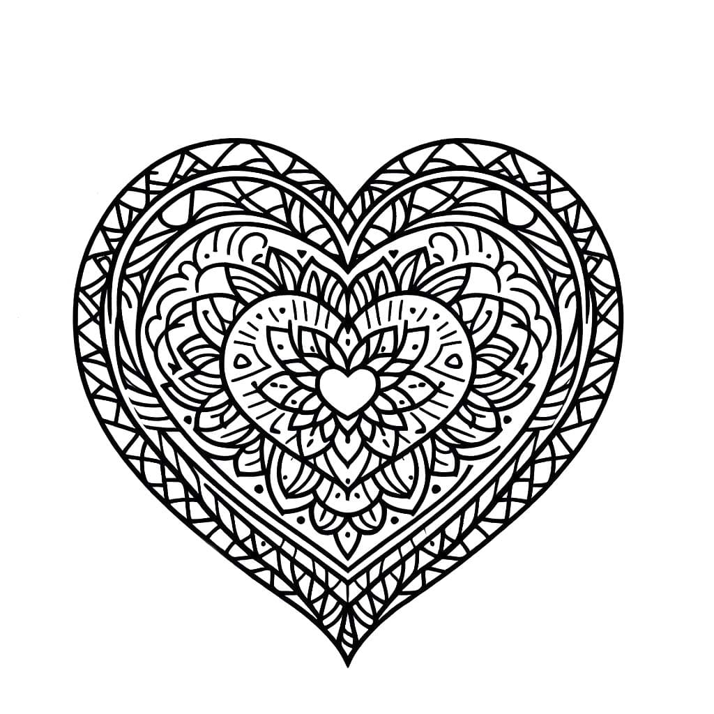 Mandalas Cœur 93